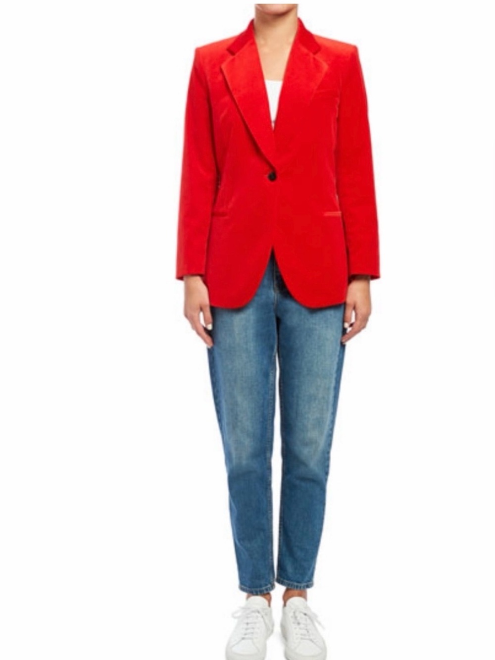 Theory cinched velvet blazer